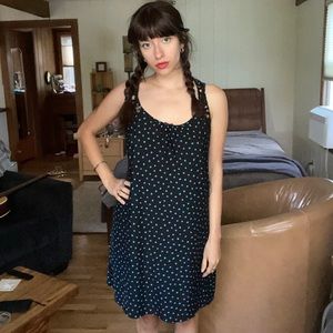 L/XL Cotton blue polkadot Sleep dress.